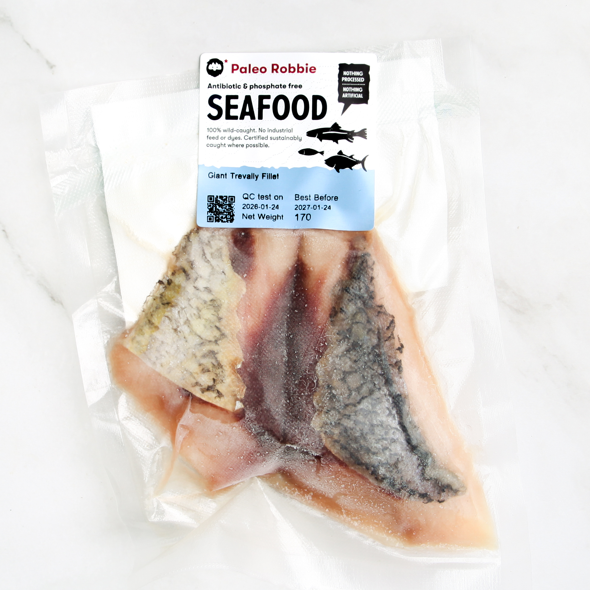 Wild Giant Trevally Fillet